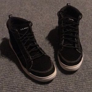 U. S Polo black suede sneakers
